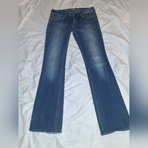 Express Dark Blue Flare Women's Jeans